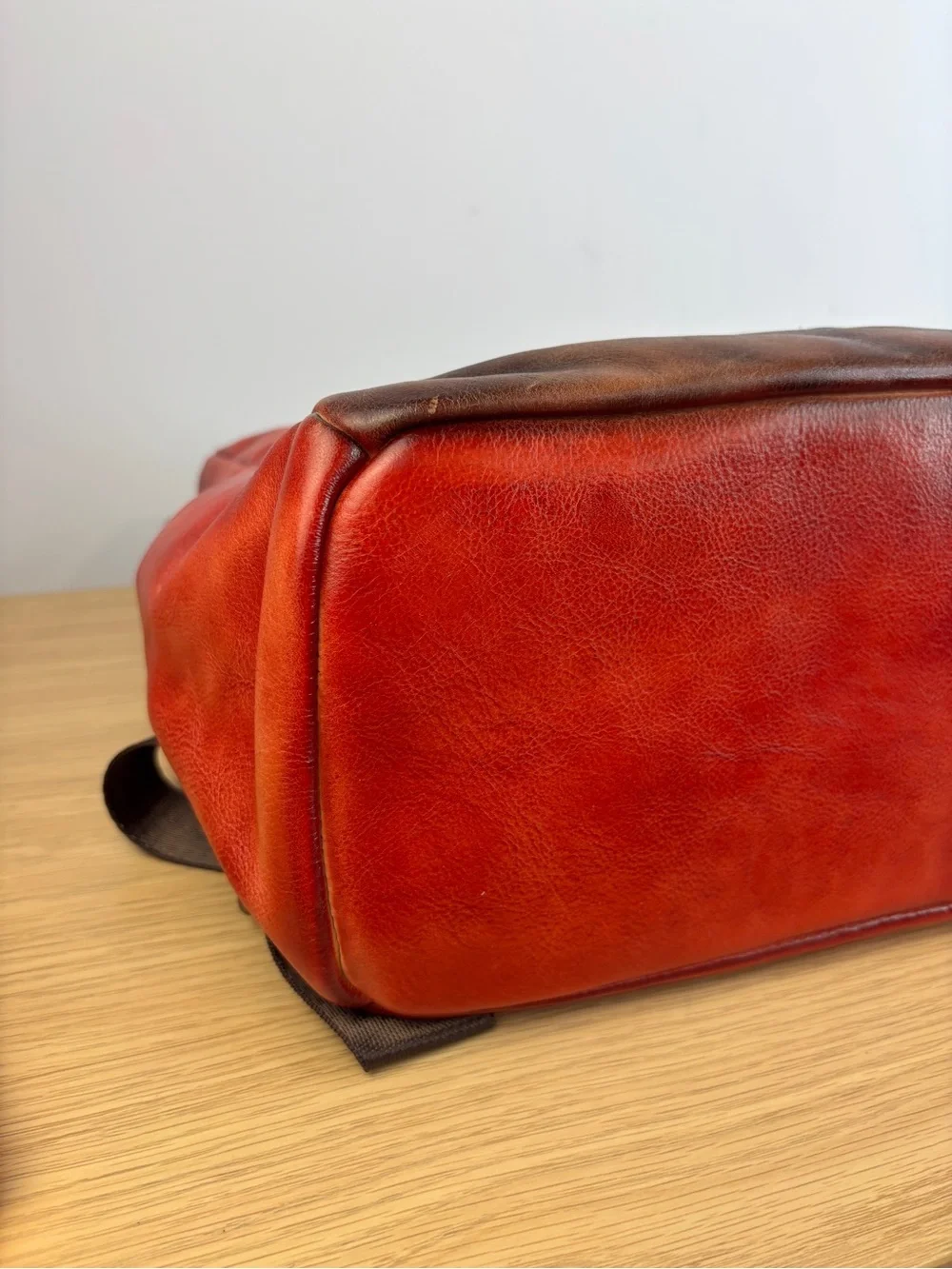 Yukon Full Grain Rich Red Rustic Brown Backpack LIKE NEW!!‎